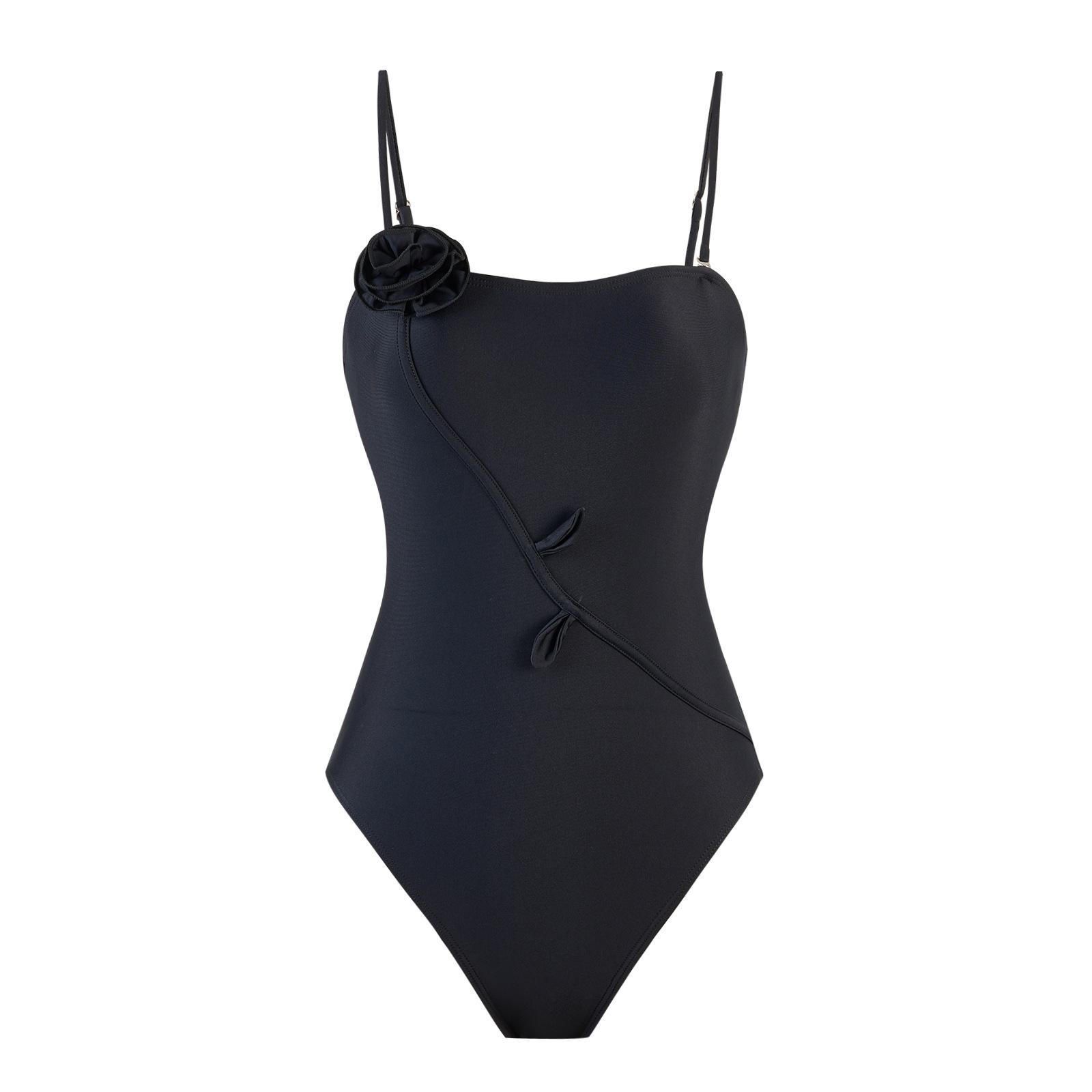 

Новый 3D трехмерный цветочный цельный купальник для женщин французский ретро сексуальный купальник с юбкой комплект XL