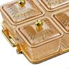 Appetizer Serving Tray Divided with Rack Luxury Multifunctional Cookies Jar Condiment