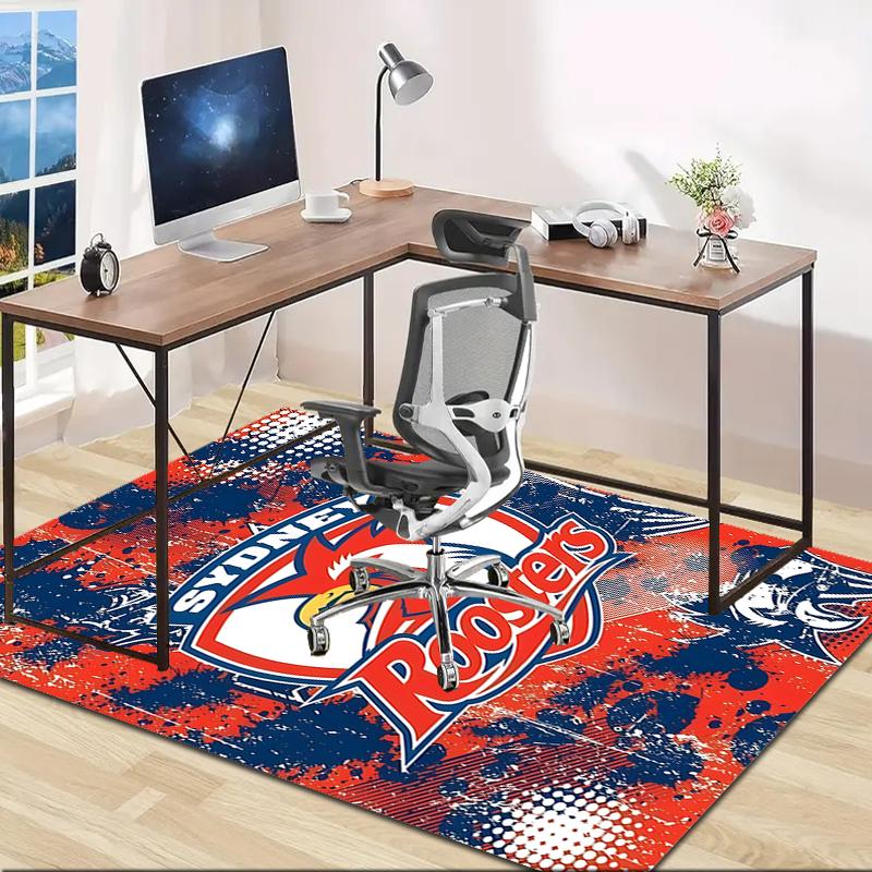1pc Football Team Design Area Rug - Non-Slip, Soft & Cozy Floor Mat for Living Room, Bedroom, Office - Indoor/Outdoor Decorative Carpet