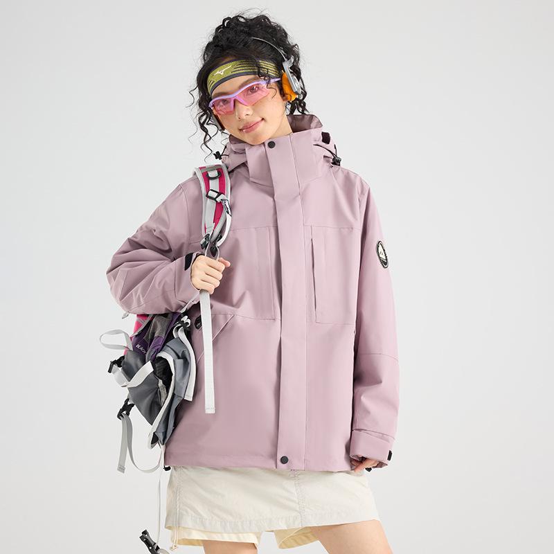 Men's Hooded Detachable Ski & Mountaineering Jacket for Outdoor Adventures