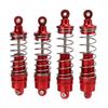 4PCS All Metal Shock Absorber Damper for WLtoys 104001 110 RC Car Upgrade AccessoriesRed