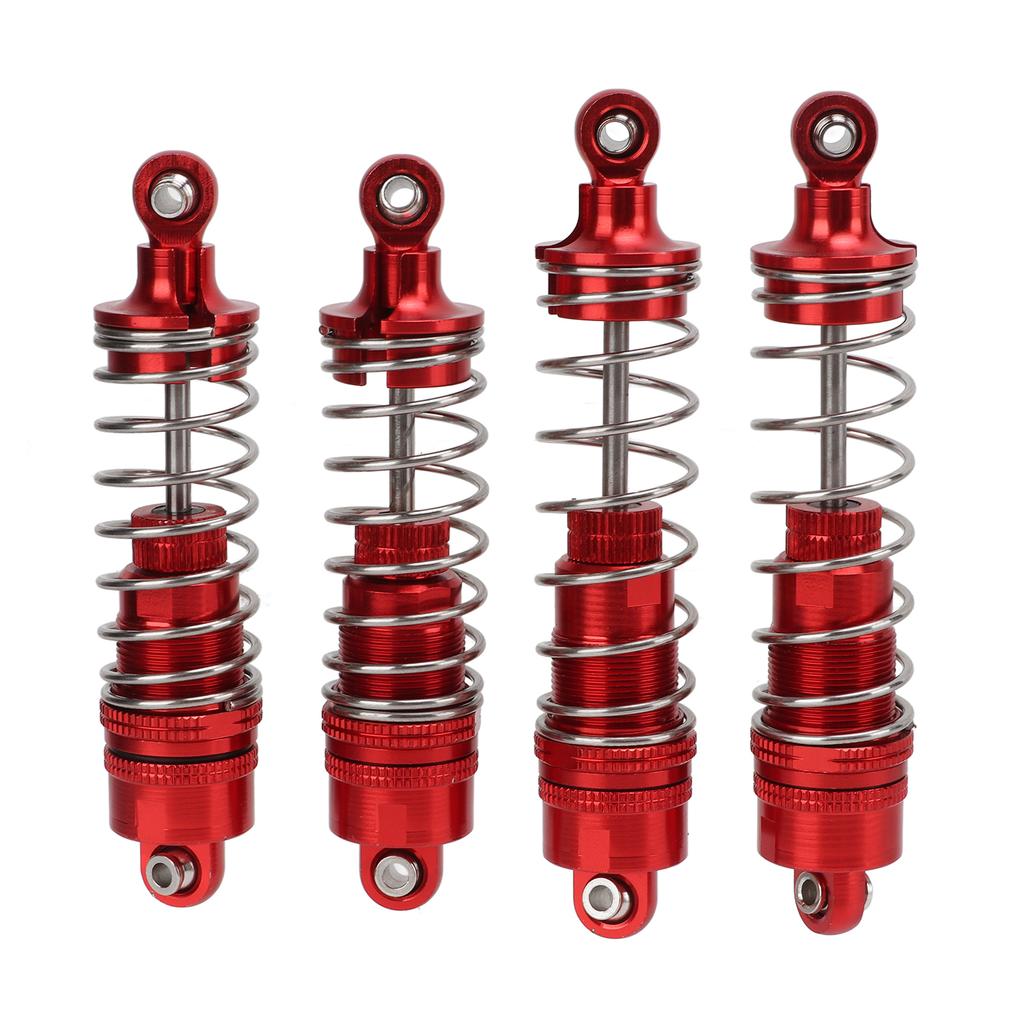 4PCS All Metal Shock Absorber Damper for WLtoys 104001 110 RC Car Upgrade AccessoriesRed