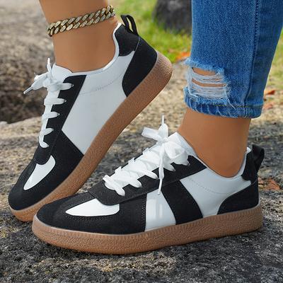 Vår Höst Platta Sneakers för Kvinnor 2025 Mode Mix Färg Casual Sportskor Kvinna Lättvikt Icke Halkfri Tyska Träningsskor