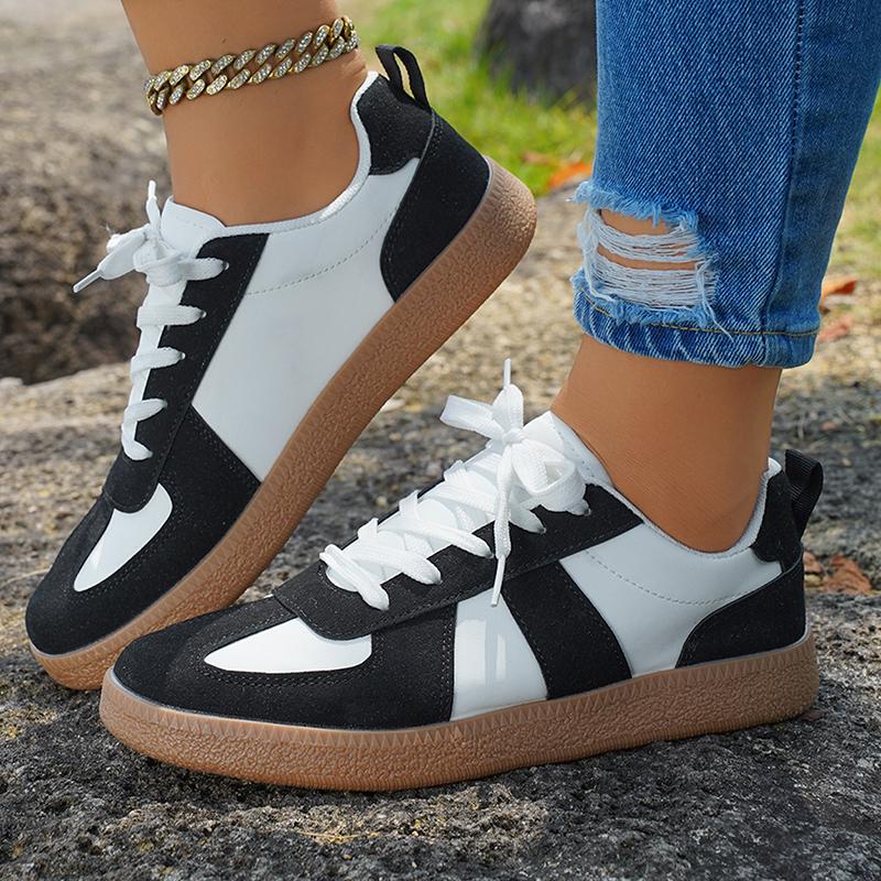 Spring Autumn Flat Sneakers for Women 2025 Fashion Mix Color Casual Sport Shoes Woman Lightweight Non Slip German Training Shoes