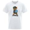 Men's Summer Casual T-Shirt Silent Teddy Bear Print Short Sleeve Shirt Hip Hop Loose Harajuku  Versized T Shirt Graphic T Shirts