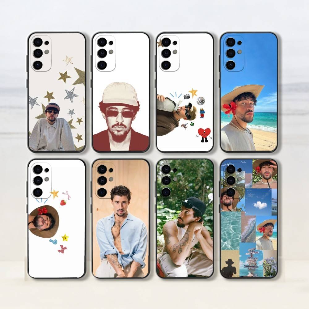 Bad Bunny Phone Case For Samsung S25,S24,S21,S22,S23,S30,Ultra,S20,Plus,Fe,Lite,Note,10,Black Cover