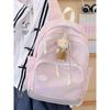 Schoolbag Korean School Bag Female College Student Light Leisure Large Capacity Computer Backpack Junior High School Students Class Versatile Backpack
