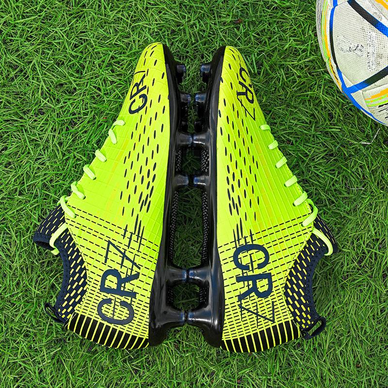 New CR7 Low-Top Student Football Shoes with Long Pins for Match And Training Professional Youth Shoes Sports Gear