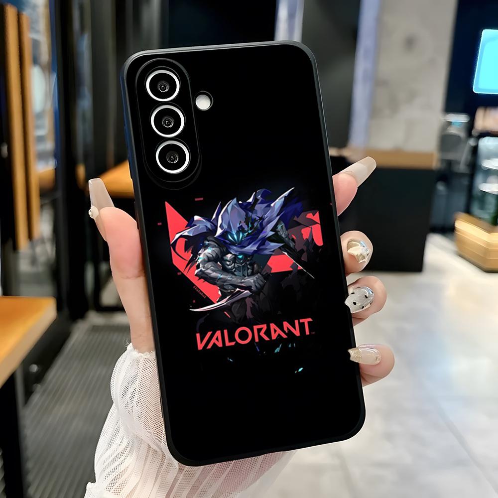 V-Valorant Game Phone Case For Samsung A25 A13 A33 5G A54 A36 A35 A56 A52 A14 Shockproof Soft Cover