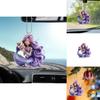 Cute Purple Mermaid Pattern Acrylic Pendant For Christmas Season