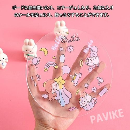 PAVIKE Clear Acrylic Sheets (10 Sheets) Round Acrylic Sheets, Acrylic Plates, Accessory Parts, Acrylic Photography Stands, Specimens, Signs, Keychains