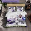 Kylian Mbappe Themed Bedding 3Pcs Duvet Cover Set Decorative Bed Linen For Teen Room Home Decoration