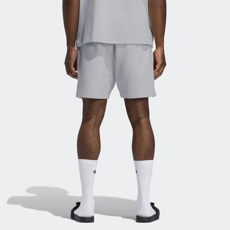 Adidas Originals Clover X Pharaoh Co-branded Pure Color Sports Casual Shorts Unisex Shorts Light-Grey GM1953