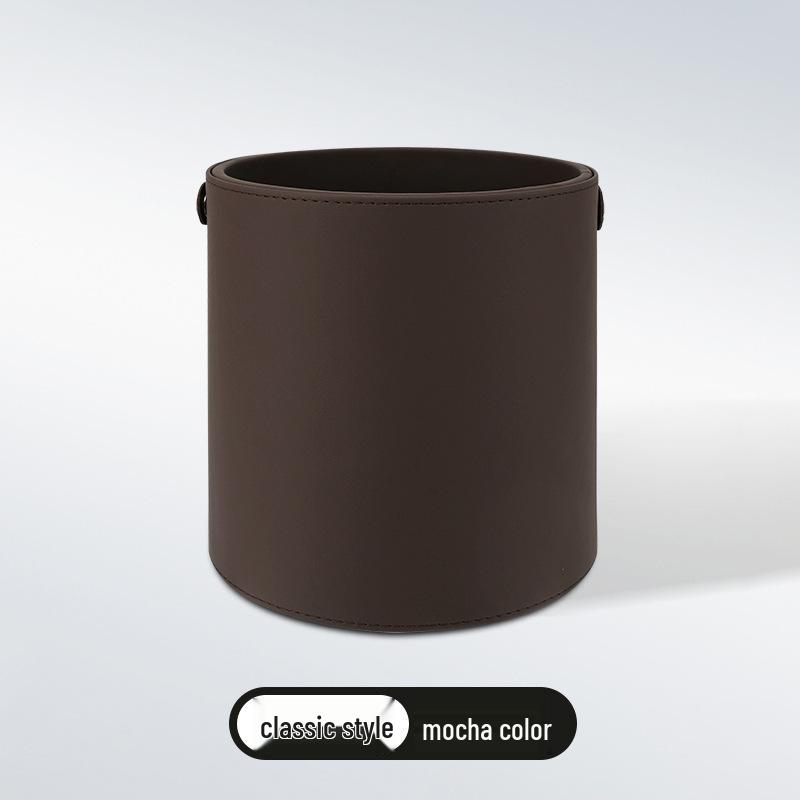 Leather Multifunctional Car Trash Can & Storage Bucket