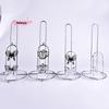 M-Modern Minimalist Iron Tissue Paper Towel Holder Stand Black/Silver Countertop Kitchen Dining Table Dispenser Elegant Decor