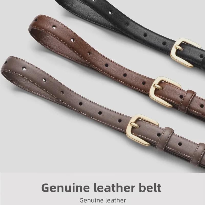 "Retro Korean Style Multi-Color Thin Fashion Belt"