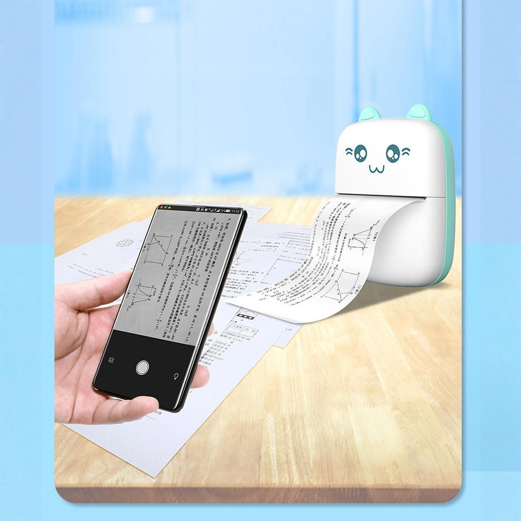 DOLEWA Portable - Sticker with 10 rolls of paper, for printing photos, notes and ink-free labels