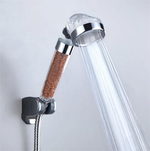 Transparent Negative Ion Shower Heads Pressurized Water Saving Gift Handheld