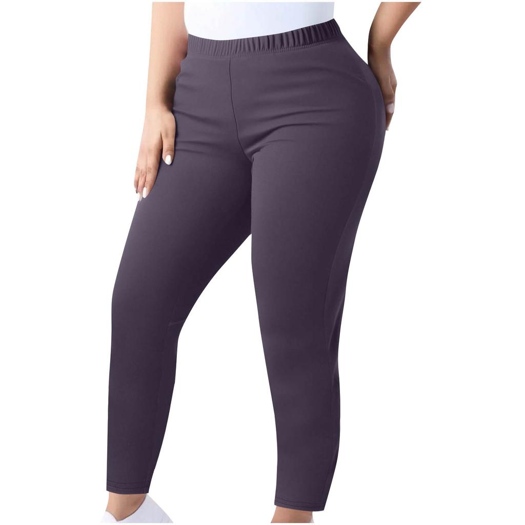Women's High-waisted Slimming Leggings Plus Size Elastic-waisted Legs Long Pants