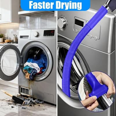 Vacuum Cleaner Vent Duct Cleaning Tool Ergonomic Handle Flexible Hose with Spiral Metal Brush Head Vacuum Cleaner Accessory