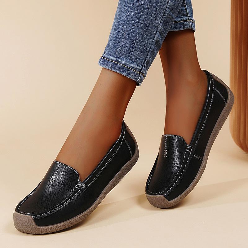 2025 Women's Casual Loafers: Comfortable Soft Sole & Upper, Plus Size, Bean Shoes