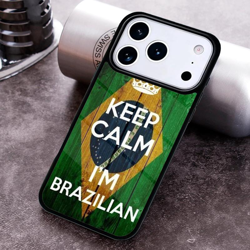 Brazil Flag Phone Case For iPhone 17 16 15 14 13 12 11 Pro Max Plus 17Air Soft Silicone Cover