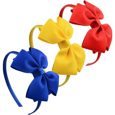 Little Girls Boutique Tiara Ribbon Headbands Headwear Hair Hoop Kids Hair Accessories Bow Hairband