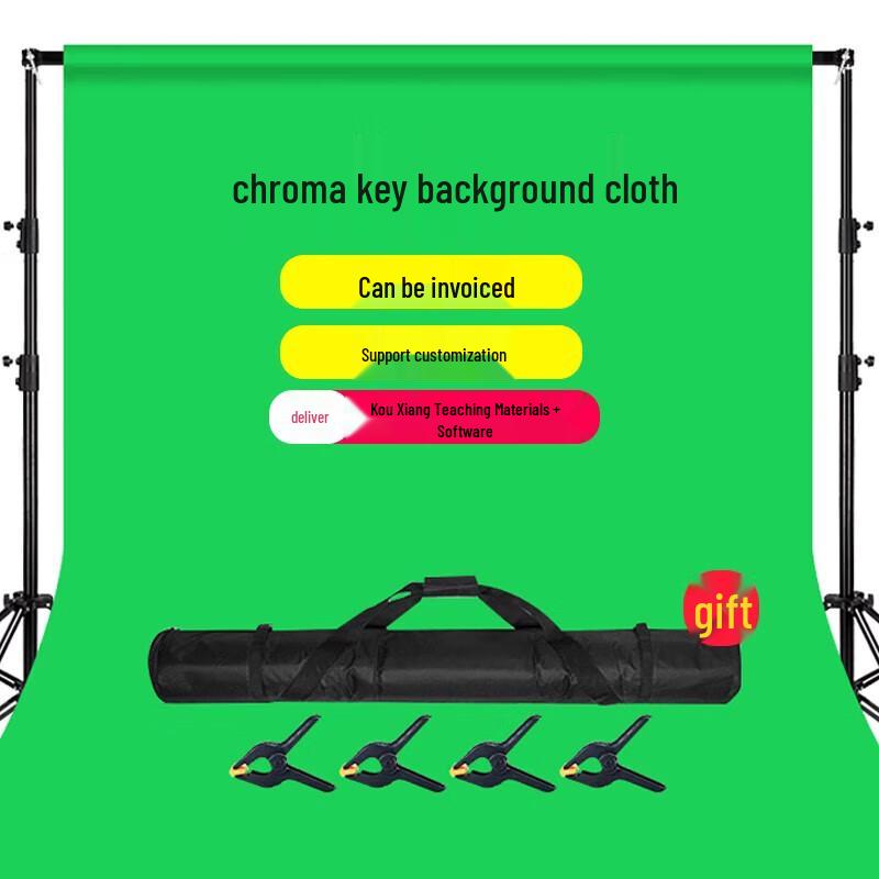 Live Stream Studio Green Screen Background Kit