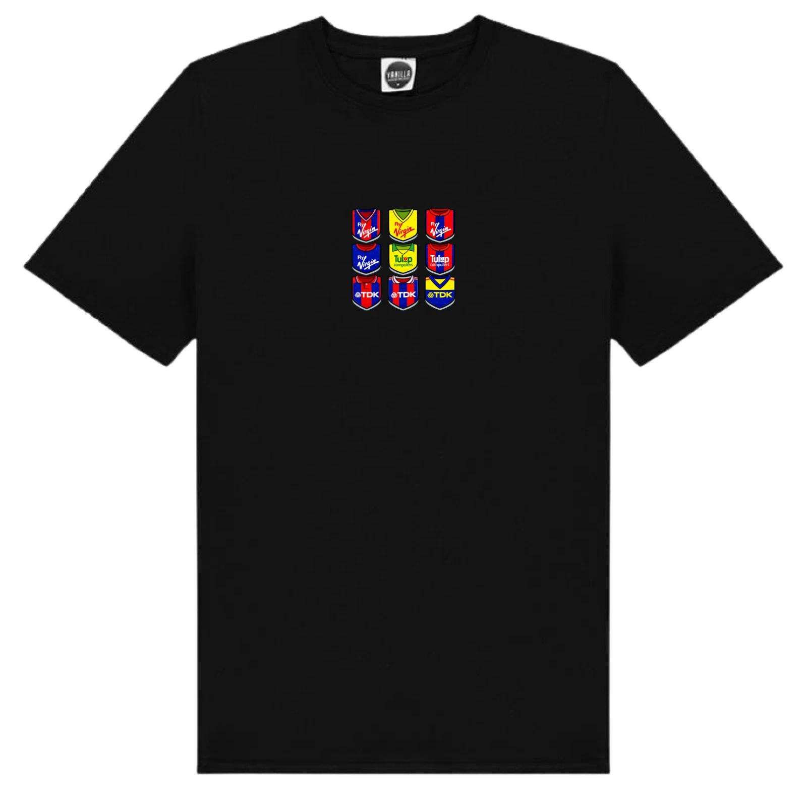 Crystal Palace Shields Shirts Of The Past Premium Cotton Unisex Adult T-Shirt XL