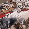 100x150cm Ethnic Printed Fabric Cotton Bohemian Retro Dress Clothes Pillow Tablecloth Fabric Handmade DIY Fabric Cotton Linen