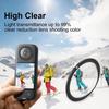 1 Set Silicone Case Lens Protector Cap Cover Lens Guards Carrying Case Protective Frame For Insta360 X4 X3 X2 Camera Accessories