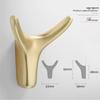 Modern Nordic Cow Horn Metal Wall Hook for Bathroom or Wardrobe
