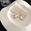 Vintage Retro Flower Stud Earrings - Light Luxury, High-End Design, Versatile for Women's Accessories