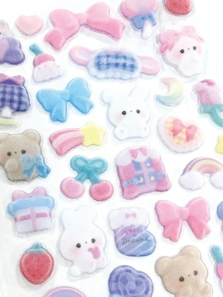 Fluffy Drop Stickers Plush and Fluffy 01045 Q-Lia -
