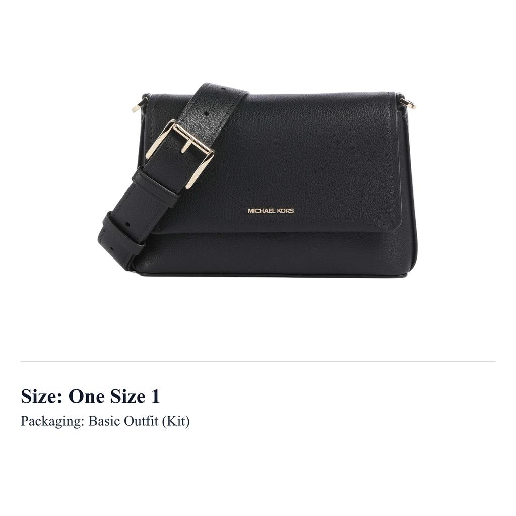 MICHAEL KORS Nessa Leather Shoulder Bag, Crossbody Bag Small Womens Black 30T5G8ZM1L-BLACK