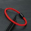 Bracciale Corda Filo Nautico Blu Acciaio Inossidabile Magnete Uomo Donna Rosso Coppia Minimalista Yoga Meditazione Gioielli