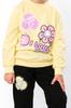 Girls' Outfit – Sweatshirt, Pants & Hat, Brushed Knit, Demi-season, 6168-023-33-5 HC
