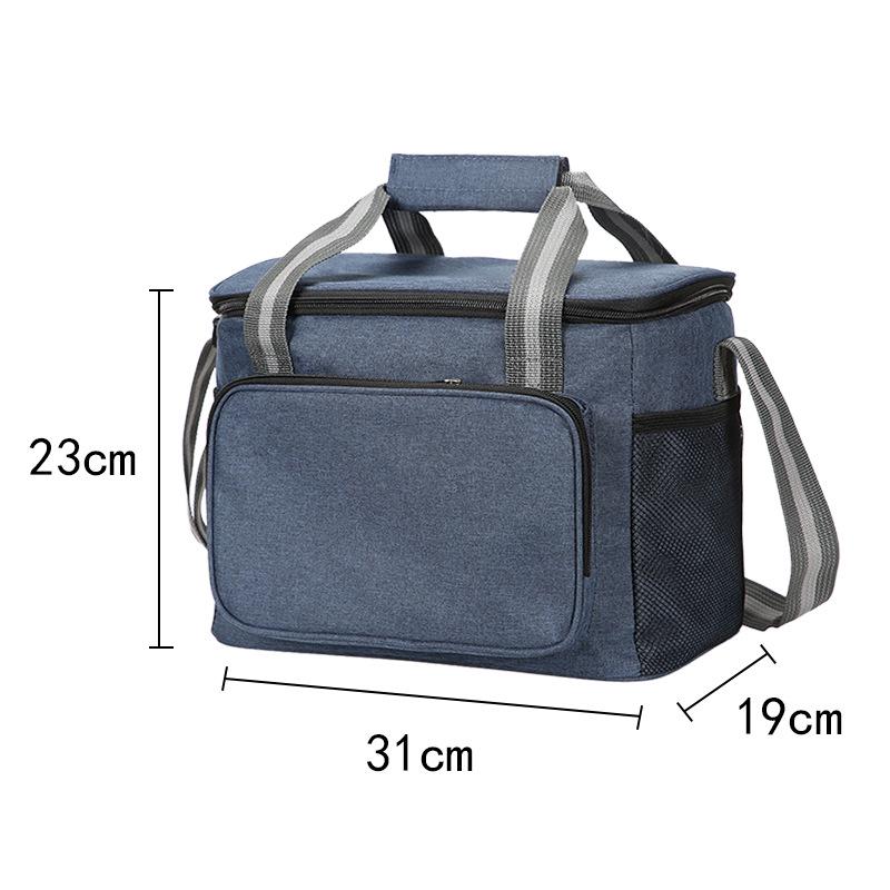Large Waterproof Insulated Picnic Bag - Oxford Cloth, Portable, Thickened for Outdoor Use