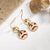 European Bohemian Dual-Tone Round Disc Earrings - Large & Small Retro Fashion Accessories