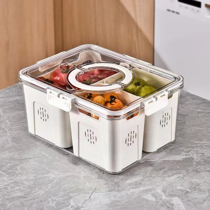 Refrigerator Organizer Food Grade Freshness Special Kitchen Fruit Meat Freezer Storage Organizer