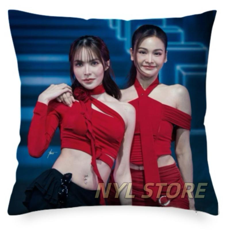 Englot Engfa Charlotte Double-Sided Printing Pillowcase Thai Tv Petrichor The Series Drama Stills Home Sofa Decor Cushion Cover Peach skin 18*18(CM)-1Pcs