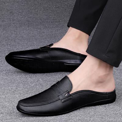 Módní Stylové Elegantní Boty Muller Lehké Měkké Polobotky Pánské Ležérní Kožené Boty Prodyšné Pánské Mokasíny Pantofle Poloviční Nazouváky