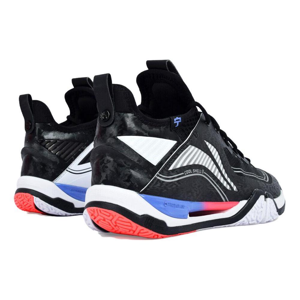 Li Ning Saga Pro 2 Pro Comfortable Mid top Badminton Shoes Unisex Black AYAT003-1