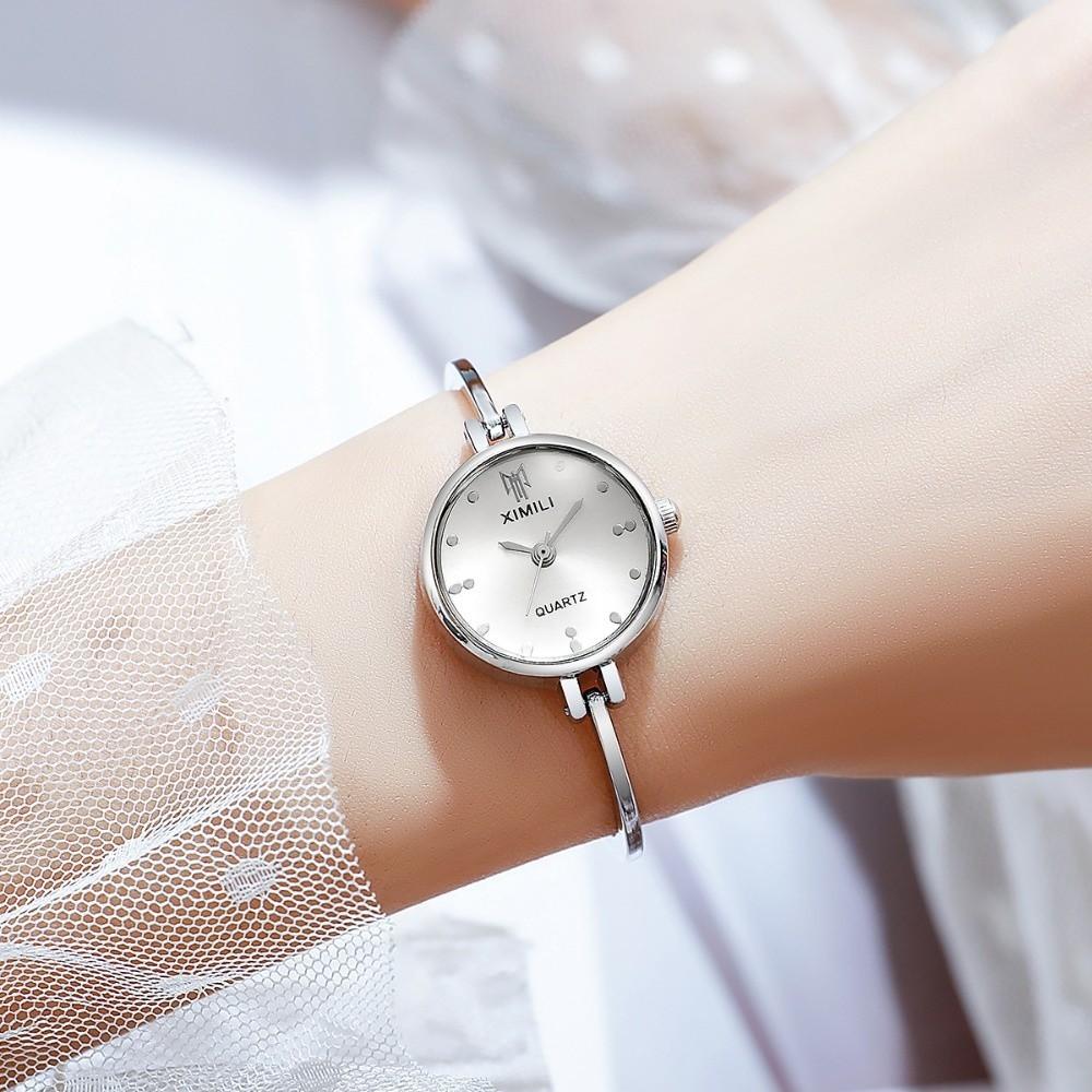 Open Design Quartz Watch Square-shaped Dial Ladies Watch New Pearl Watch  for Women