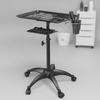 Hair Salon Trolley 2-Tier Tray Cart Easy to Clean for Hairdressers