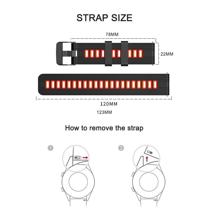Silikon 22mm Smart Watch Band für Huawei GT 2 3 Runner 46mm Handgelenk Riemen Huawei Uhr 3 GT2 Pro GT2e Magic 2 Armband Armband