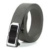 Men'S Toothless Automatic Buckle Woven Canvas Belt Belt Casual Nylon Tactical Pants Belt Military Training Outdoor Belt