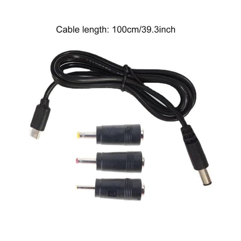 Type C to DC 5.5x2.1mm Power Cable, 3.3ft Barrel Jack Center Pin Positive Charger Cord for Led and Peripheral Products