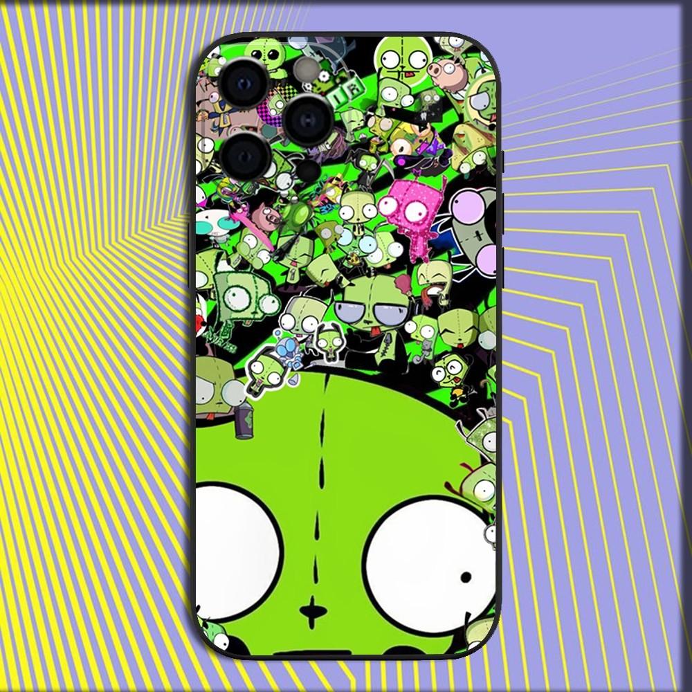 

COOL I-Invader Zim Gir Phone Case For iPhone 16,15,14,13,12,11,Pro,X,XS,Max,XR,Plus,Mini Soft Black Cover iPhone15