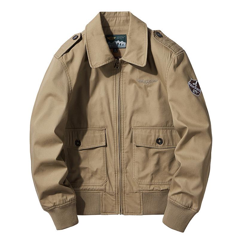 Autumn Lapel Denim Jacket Thin Youth Casual Large Size Loose Top Clothing Tooling Pilot Versatile Jacket